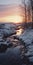 Chilly Scenery: A Photorealistic 35mm Landscape With Snow And Ice