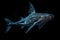 chimaera ghost shark gliding gracefully in the darkness