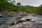 Chimera, burning rocks are remarkable spot ot the trail of Lycian way near Cirali, Antaly