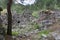 Chimera church  ruin  in forest near Yanartash near cirali village in Turkey