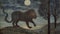 Chimera Haunted By The Moon: Victorian-inspired Illustrations Of John Neville The Wolfdog