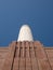 Chimney at Battersea Power Station, renovated interwar building, now a mixed use retail and residential scheme.