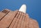 Chimney at Battersea Power Station, renovated interwar building, now a mixed use retail and residential scheme.