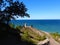 Chimney Bluff shoreline along Great Lake Ontario in upstate NewYork