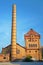 Chimney and buildings of the old slaughterhouse