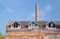 Chimney and buildings of the old slaughterhouse