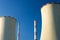 chimney and coolingtowers of nuclear powerstation