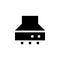 chimney glyph icon. Element of furniture icon for mobile concept and web apps. This chimney glyph icon can be used for web and