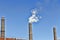 Chimney, pollution, sky, steam, factory, smoke, co2,