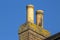 Chimney pots on Victorian era houses