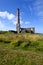 Chimney Remains at Levant Tin Mine in Cornwall