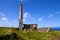 Chimney Remains at Levant Tin Mine in Cornwall
