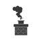 Chimney Smoke Icon Vector