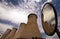 Chimneys of a geothermal power plant