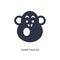 chimp face of brazil icon on white background. Simple element illustration from culture concept