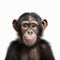 Chimpanzee Face Painting: Realistic Baby Chimp In Tiago Hoisel Style