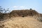 Chimu culture adobe pyramid in ruins from the year 1000 to 1370 AD later by the Incas Lambayeque Tucume Peru