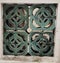 China Ancient Architecture Chinese Ceramic Screen Wall Porcelain Divider Unit Green Jade Delft Blue White Decoration