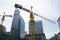 China Asia, Beijing, Central Business District, in the construction of CBD, tower crane