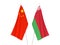 China and Belarus flags