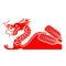 China boat festival. Dragon as a symbol of Chinese culture