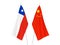 China and Chile flags