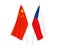 China and Czech Republic flags