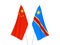 China and Democratic Republic of the Congo flags