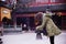 CHINA Devotees light up joss-sticks at Temple