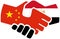 China - Egypt handshake