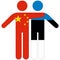 China - Estonia / friendship concept