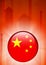 China Flag Icon on Internet Button