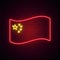 China flag neon sign.
