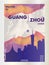 China Guangzhou skyline city gradient vector poster