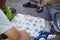 China, Hainan Island, Dadonghai Bay - City street, Chinese Chess (Xiangqi ) is a logical board game from China,