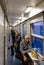 China,Harbin city-30 JAN 2018: people go back home in the train compartment for chinese new year
