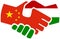 China - Hungary / Handshake