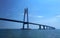 China HZMB Hong Kong Zhuhai Macau Bridge Architecture Sea Cruise Ship Route Blue Sky Transportation Structure