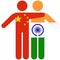China - India : friendship concept