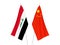 China and Iraq flags