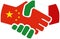 China - Italy / Handshake