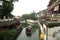 China ,Jinxi Water Villageï¼ŒPeople row a boat