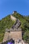 China, Juyongguan. Tourists climb the Great Wall of China