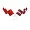 China and Latvia flags. Vector illustration.