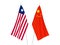 China and Liberia flags