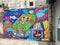 China Macau Street Wall Mural Alley Game Boy Play station Painting Drawing Craftsman Sketch Heritage Macao Outdoor Arts