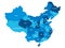 China - map of provinces