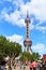 China. the Oriental pearl TV tower is a famous landmark in Shanghai.