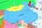 China People Republic of China, Beijing - capital city, pinned on political map