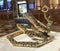 China Porcelain Art Macao Nicholas Lenker Decals Gold Leaf Luster Epoxy Ceramic Snake Sculpture Pitfall Macau Venetian Hotel